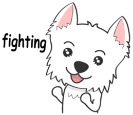 I LOVE West Highland White Terrier. sticker #2013132