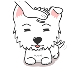 I LOVE West Highland White Terrier. sticker #2013142