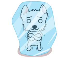 I LOVE West Highland White Terrier. sticker #2013143