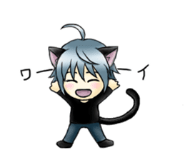 Daily life of Kotaro of the cat sticker #2014325