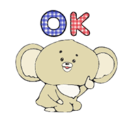 This organism is not a bear nor a koala. sticker #2015056