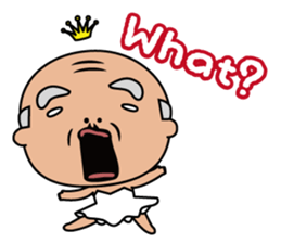 Ballerina-suited old man sticker #2015095