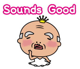 Ballerina-suited old man sticker #2015096