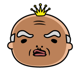 Ballerina-suited old man sticker #2015103