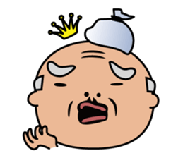 Ballerina-suited old man sticker #2015106