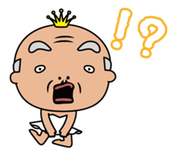 Ballerina-suited old man sticker #2015109