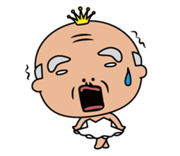 Ballerina-suited old man sticker #2015110