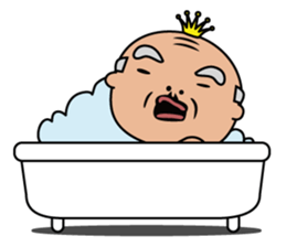 Ballerina-suited old man sticker #2015112