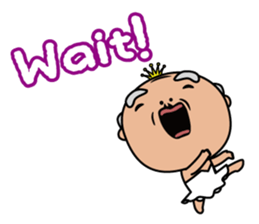 Ballerina-suited old man sticker #2015113