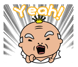 Ballerina-suited old man sticker #2015115