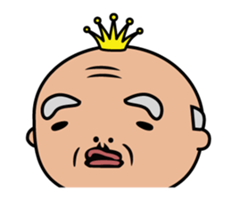 Ballerina-suited old man sticker #2015116