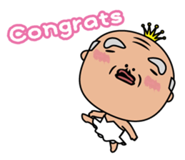 Ballerina-suited old man sticker #2015120