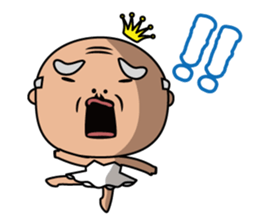 Ballerina-suited old man sticker #2015122