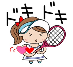 I am tennis girl! sticker #2015696