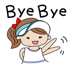 I am tennis girl! sticker #2015721