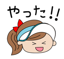 I am tennis girl! sticker #2015722