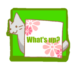 Message board with cat and others sticker #2018328