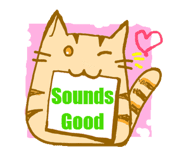 Message board with cat and others sticker #2018330