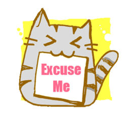 Message board with cat and others sticker #2018332