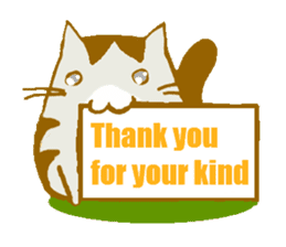 Message board with cat and others sticker #2018337
