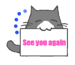 Message board with cat and others sticker #2018342