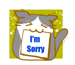 Message board with cat and others sticker #2018345