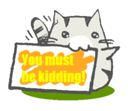 Message board with cat and others sticker #2018347