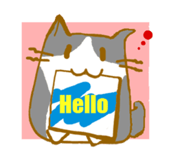Message board with cat and others sticker #2018348