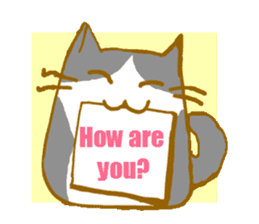 Message board with cat and others sticker #2018349