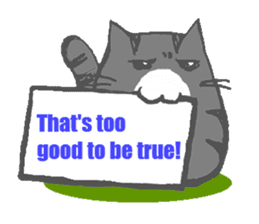 Message board with cat and others sticker #2018354