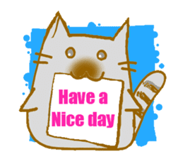 Message board with cat and others sticker #2018361