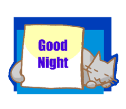 Message board with cat and others sticker #2018363