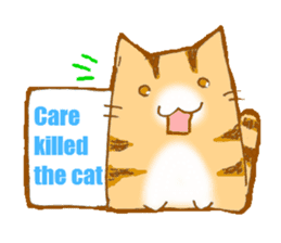 Message board with cat and others sticker #2018364
