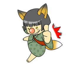 fox girl sticker #2018530