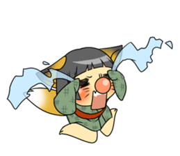 fox girl sticker #2018533