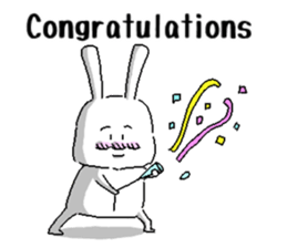 rabbit(52) stickers english ver sticker #2018890