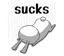 rabbit(52) stickers english ver sticker #2018899