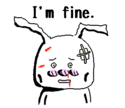 rabbit(52) stickers english ver sticker #2018900