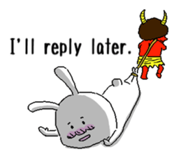 rabbit(52) stickers english ver sticker #2018905