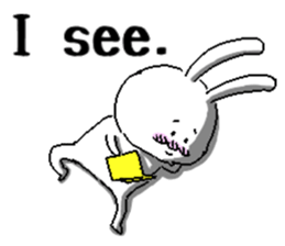 rabbit(52) stickers english ver sticker #2018912