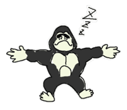 Gorilla gori sticker #2019005