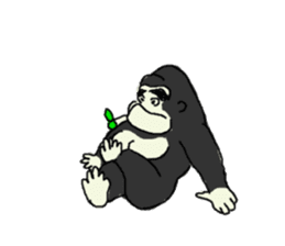 Gorilla gori sticker #2019008