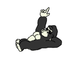 Gorilla gori sticker #2019009