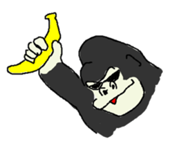 Gorilla gori sticker #2019011