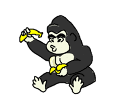 Gorilla gori sticker #2019012