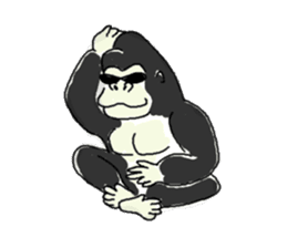 Gorilla gori sticker #2019013