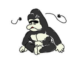 Gorilla gori sticker #2019014