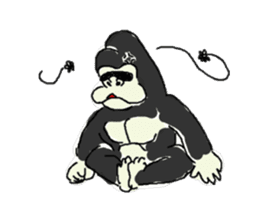 Gorilla gori sticker #2019014