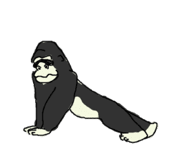 Gorilla gori sticker #2019017
