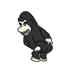 Gorilla gori sticker #2019018